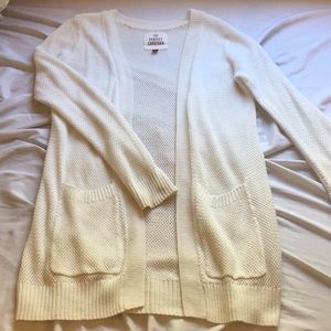 Knit White Cardigan